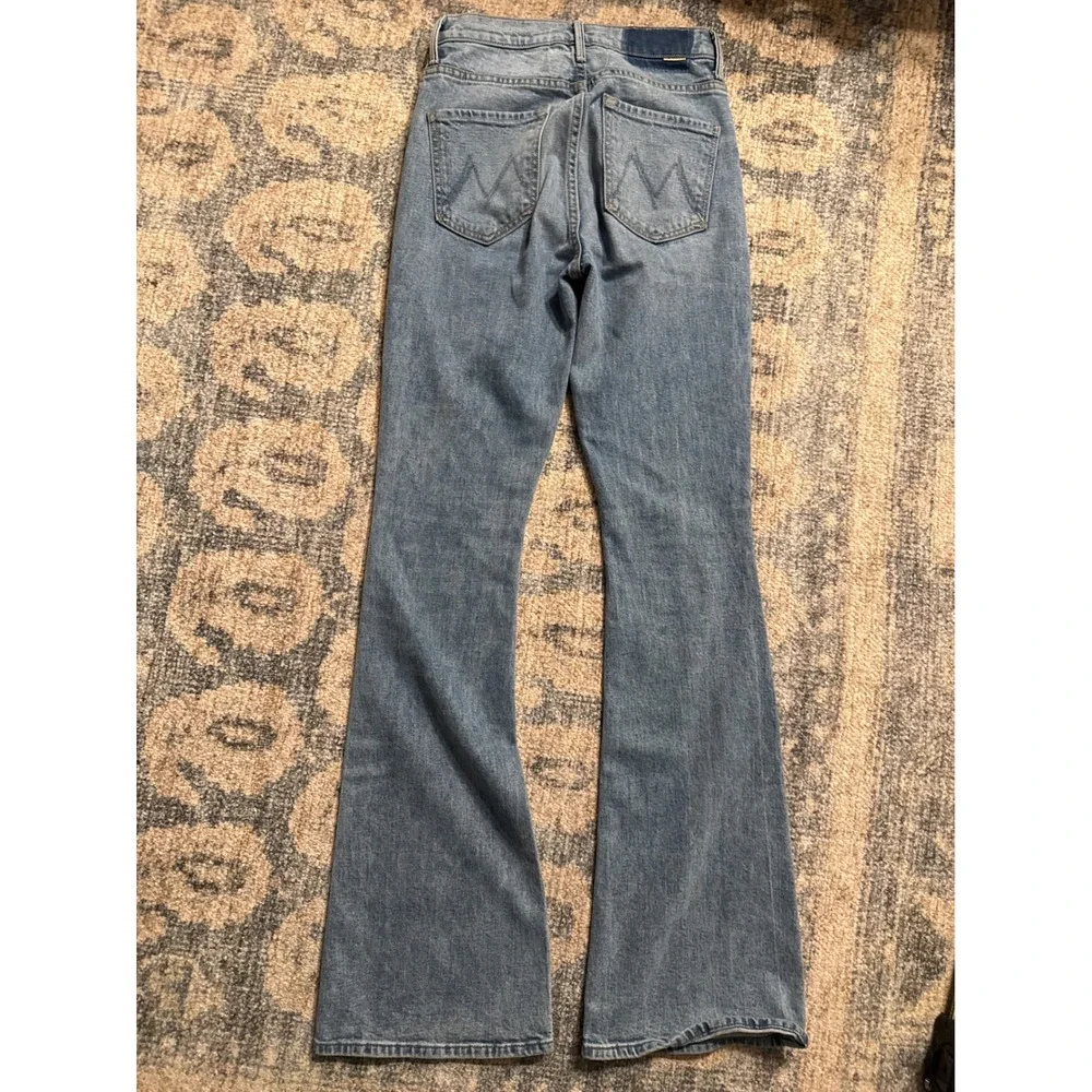 MOTHER High Waisted Weekender Slice Heel Jeans Size 25 Excellent Condition - Picture 6 of 8